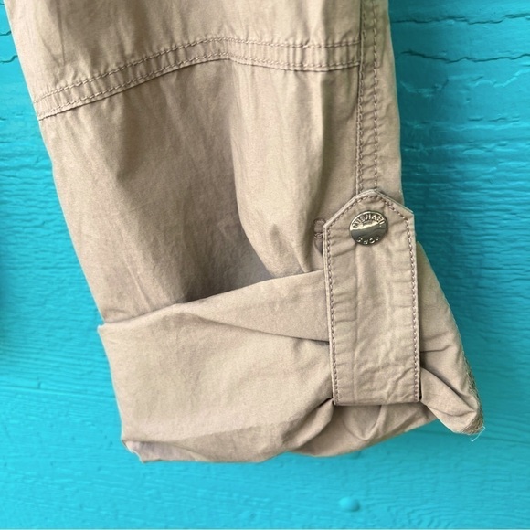 MICHAEL MICHAEL KORS KHAKI CARGO PANTS ROLL TAB CUFFS SIZE 6 NWT - Picture 4 of 9